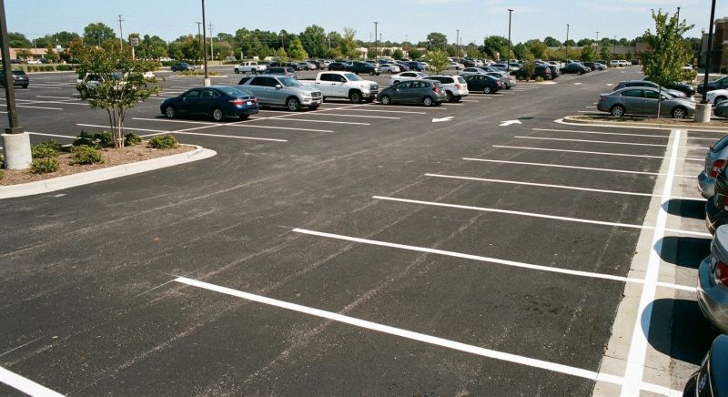 Concrete Parking Lot Striping in Canton, GA
