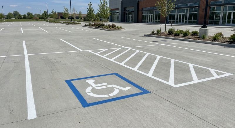 Concrete Parking Lot Striping in Hilton Head Island, SC