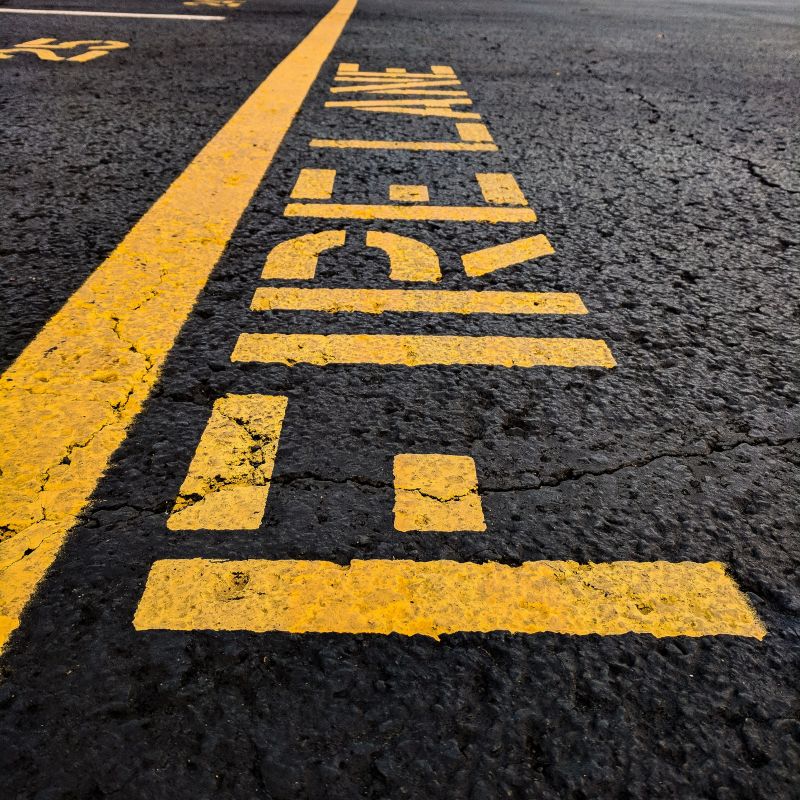 Fire Lane Marking in Gwinnett County, GA